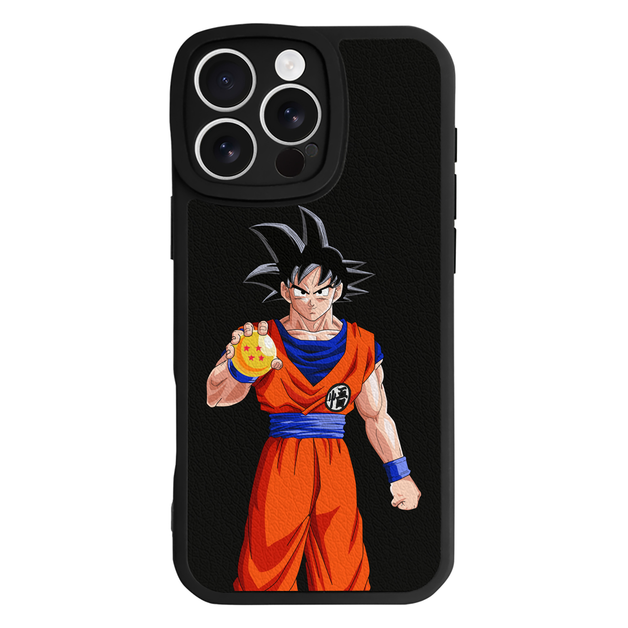 （画像用） ドラゴンボール 孫悟空（そん ごくう）Son Goku カカロット DRAGON BALL Kakarotto 【iPhone 16シリーズ対応】シリコンスマホケース（レザー調） 材質：シリコン